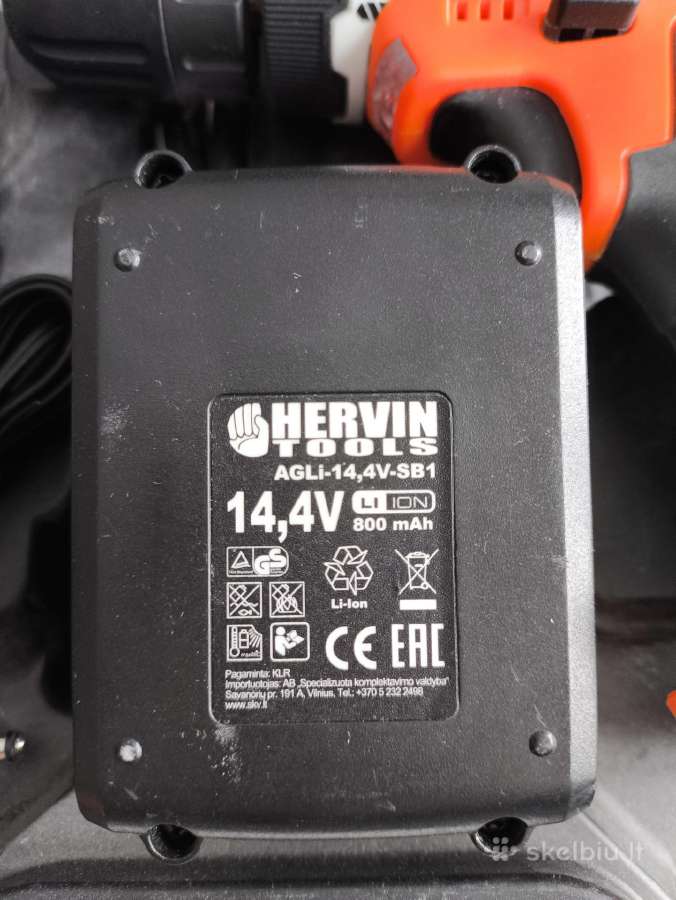 Akumuliatorinis gręžtuvas Hervin - nuotraukos Nr. 4