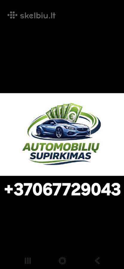 Automobiliu supirkimas!
