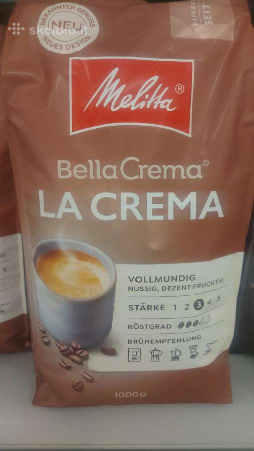 Kavos pupelės Melitta Bellacrema Espresso 1kg - nuotraukos Nr. 5