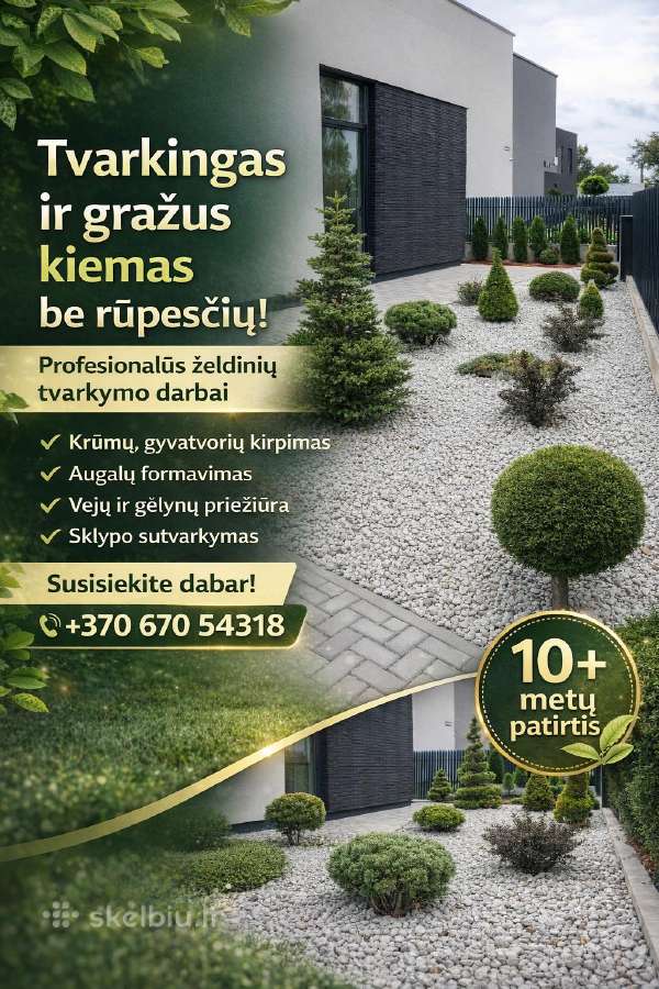Aplinkos tvarkymas : Sodininko paslaugos