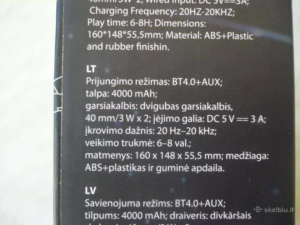Rhm„bluetooth“garsiakalbis su belaidžiu įkrovikliu - nuotraukos Nr. 3
