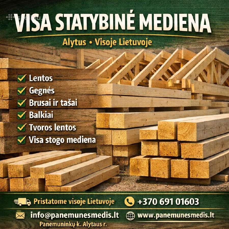 Visa Statybinė Mediena!