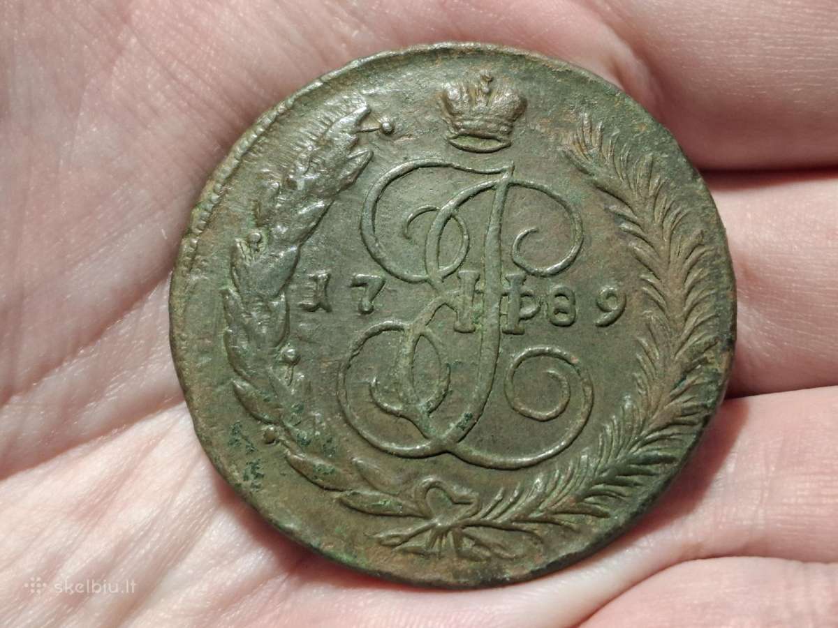 Rusija 5 kapeikos 1789 Am