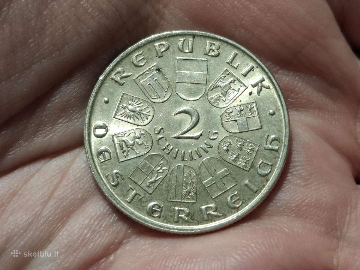 Austrija 2 šilingai 1930 sidabras proginė