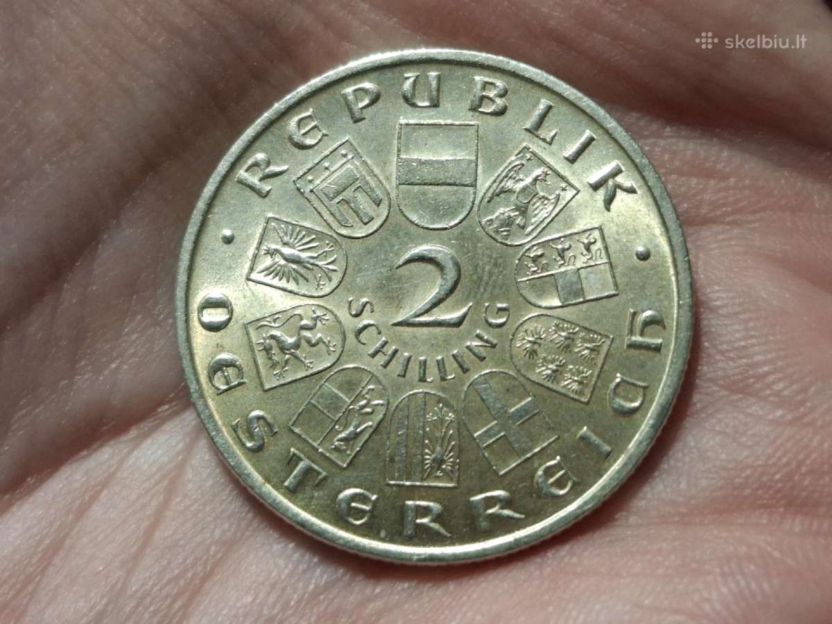 Austrija 2 šilingai 1928 sidabras proginė