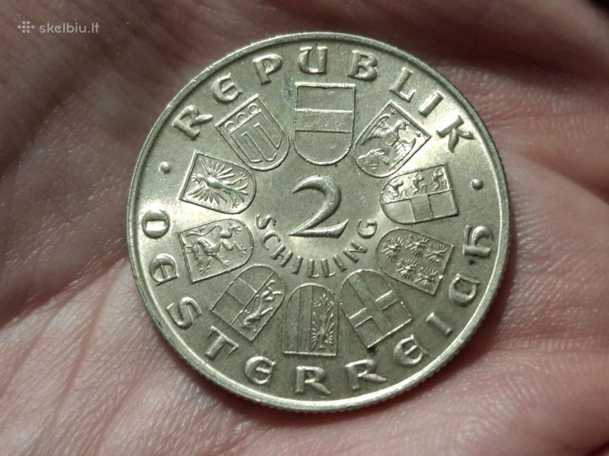 Austrija 2 šilingai 1932 sidabras proginė