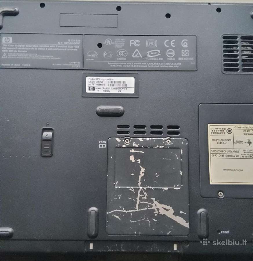 Hp compaq nx 9020 - nuotraukos Nr. 2