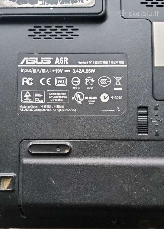Asus a6r - nuotraukos Nr. 4