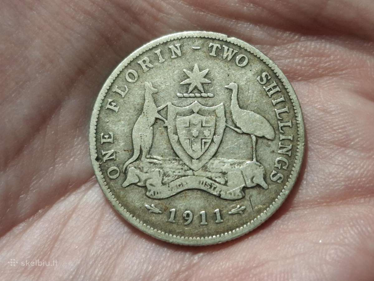 Australija Florinas 1911 sidabras