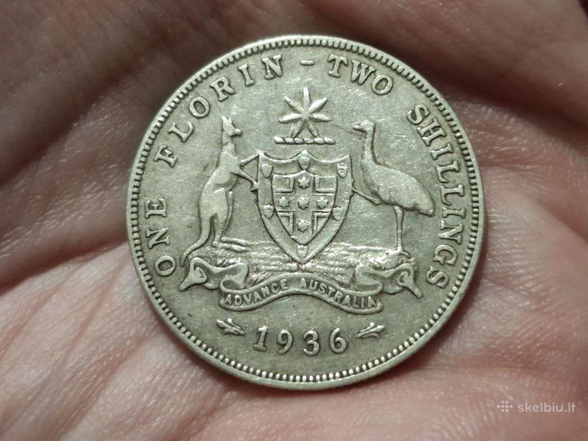 Australija Florinas 1936 sidabras