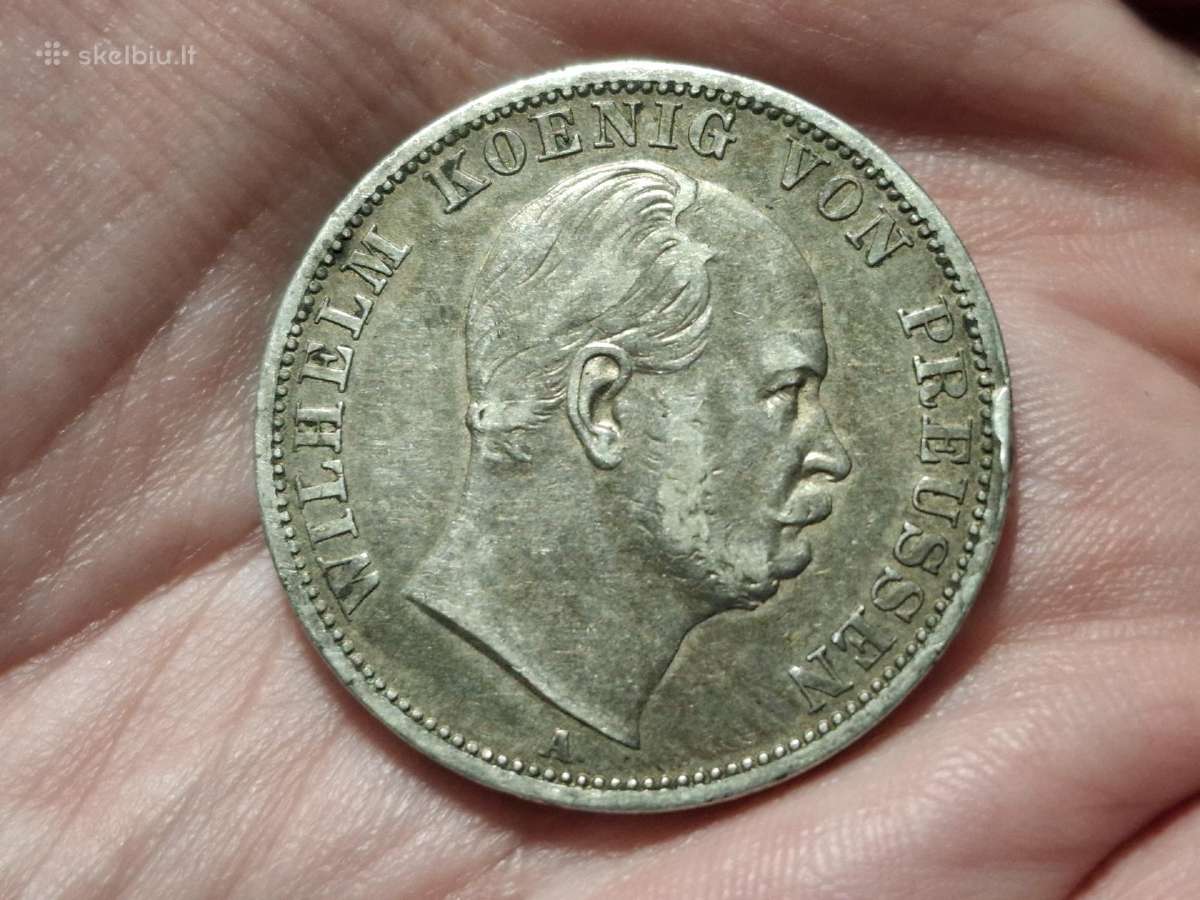 Prūsija Taleris 1867 sidabras - nuotraukos Nr. 2