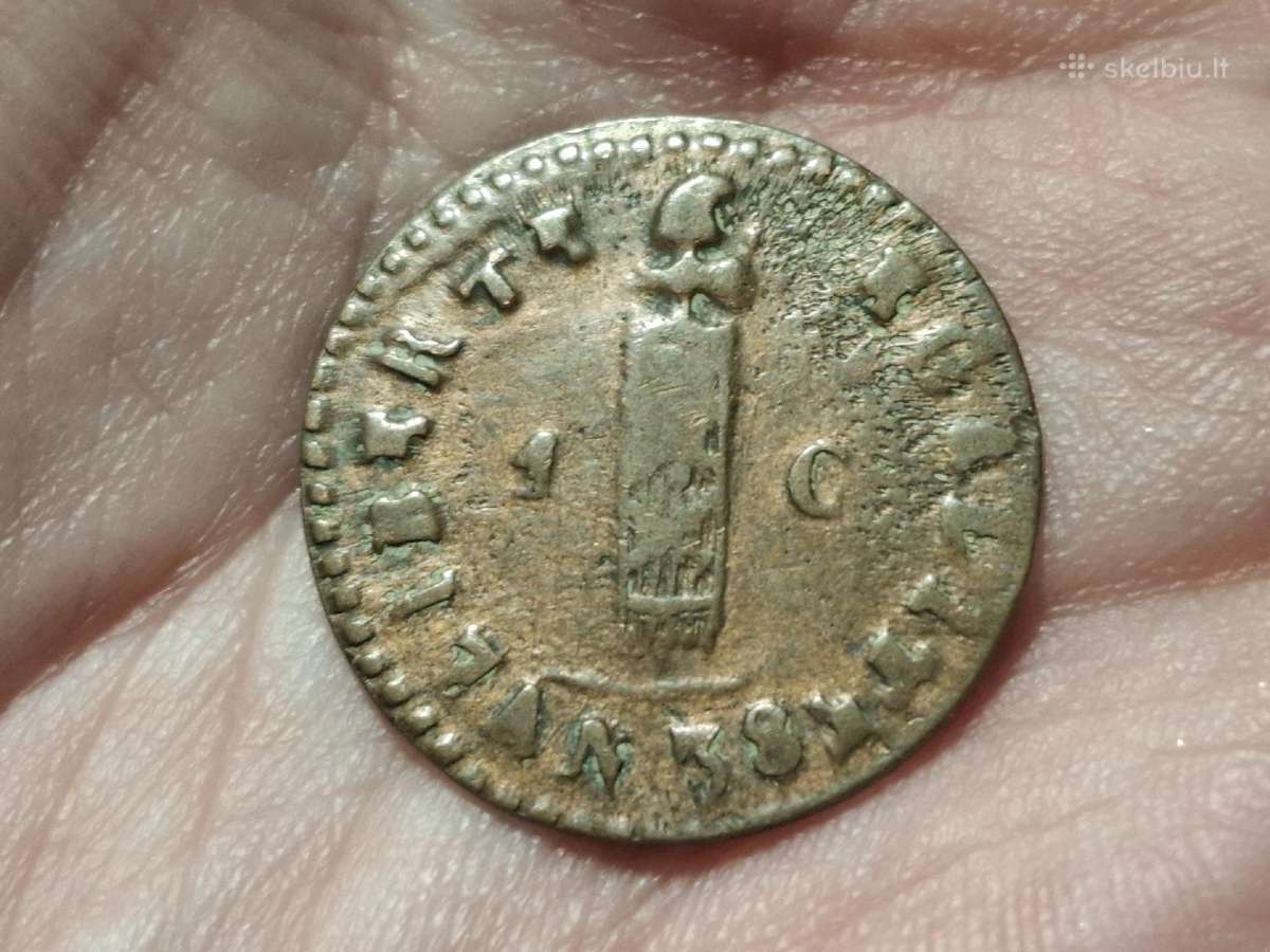 Haitis 1 sentimas 1841 - nuotraukos Nr. 2