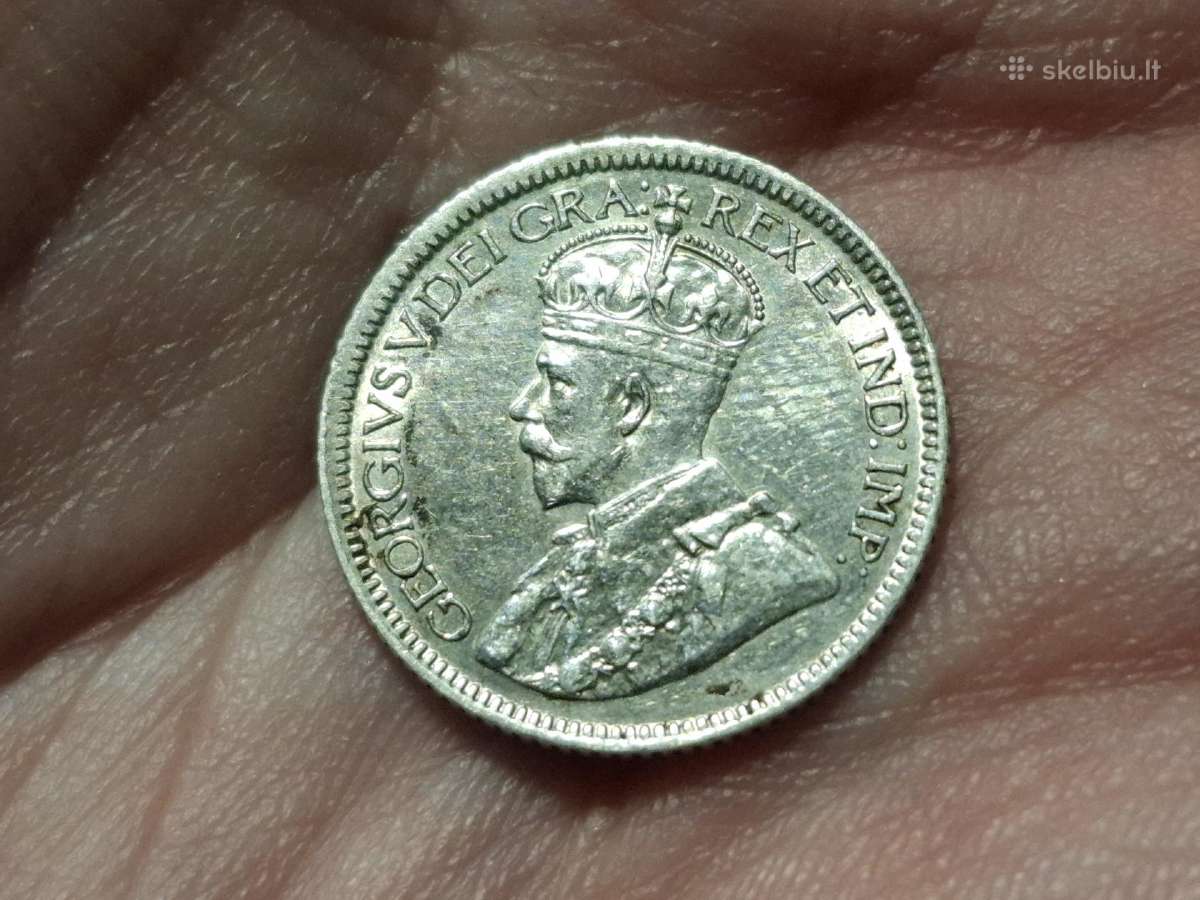 Kanada 10 centų 1929 sidabras - nuotraukos Nr. 2