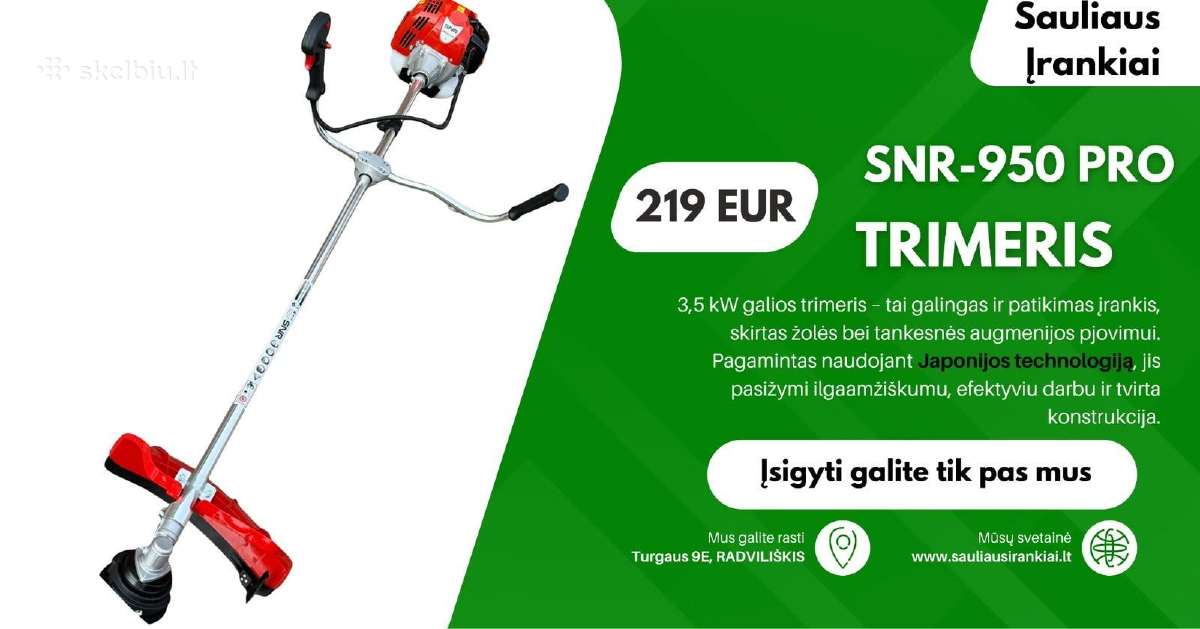Profesionalus Trimeris Snr-950 Pro 3,5kw
