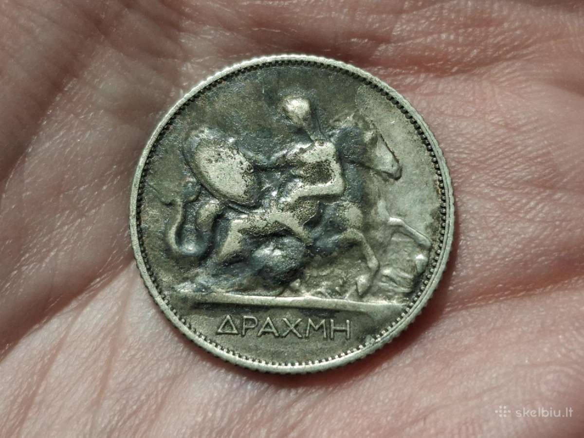Graikija 1 drachma 1910 sidabras