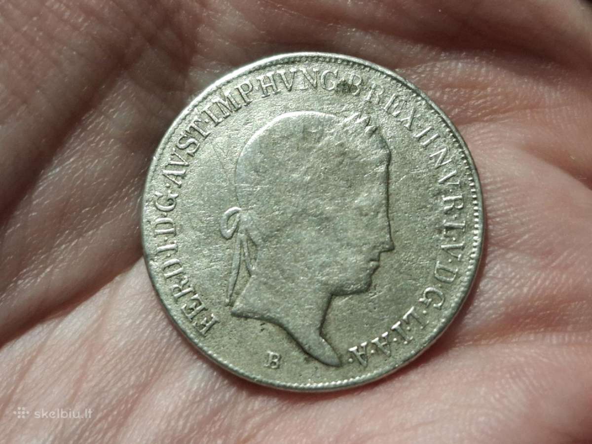 Vengrija 20 kreuzer 1839 sidabras - nuotraukos Nr. 2