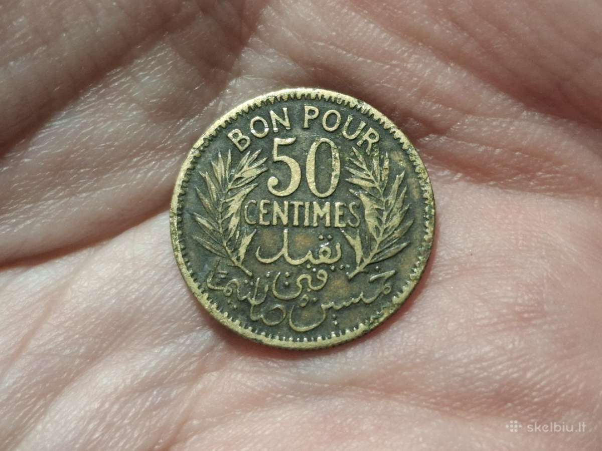 Tunisas 50 sentimų 1921