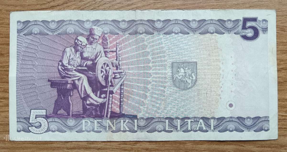 5 litai 1993 m. - nuotraukos Nr. 2