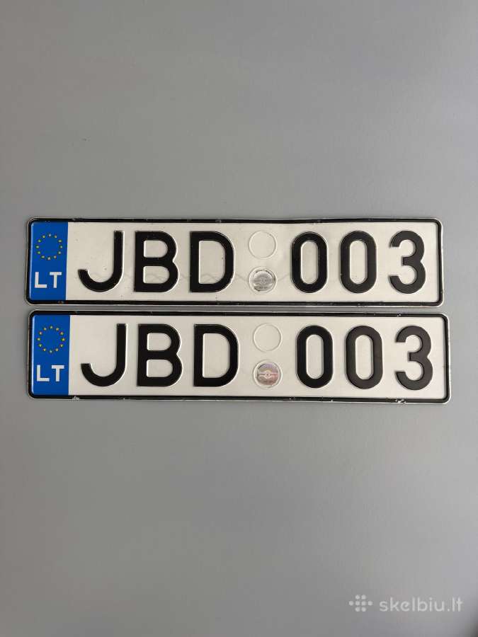 Valstybiniai numeriai 400€
