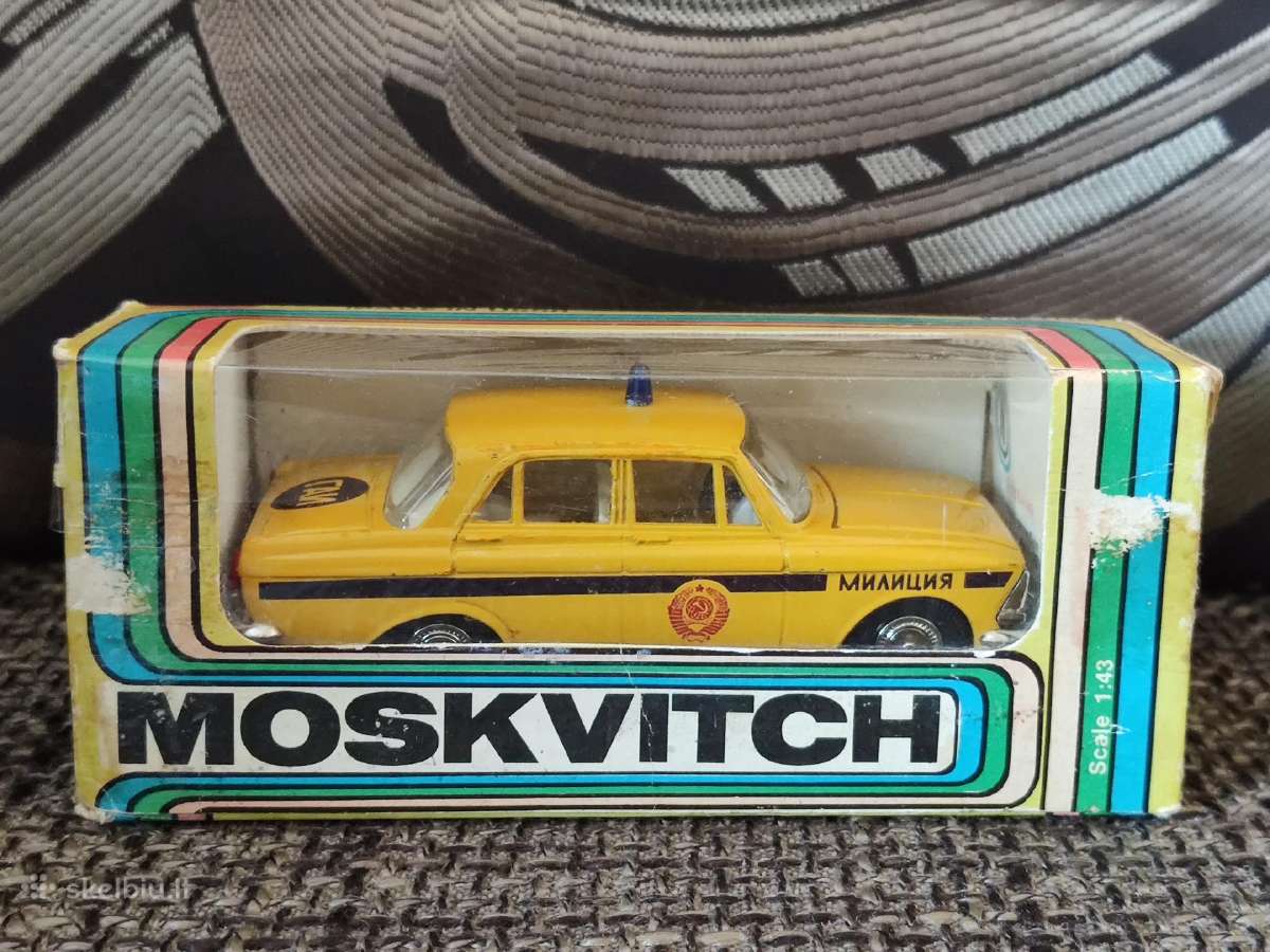 1:43 Moskvich 412 milicija A8 numerinis ussr