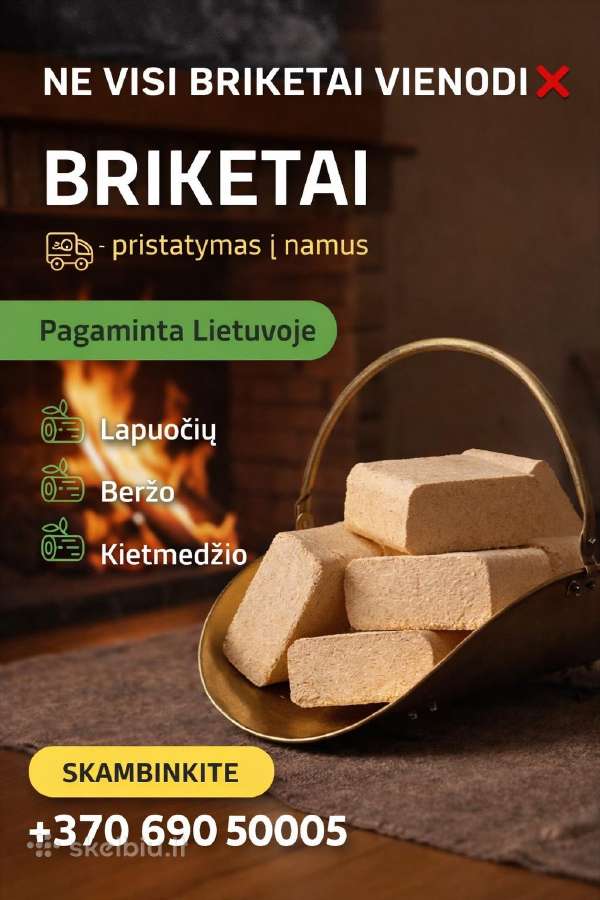 Ruf Briketai 249€ Granules 279€
