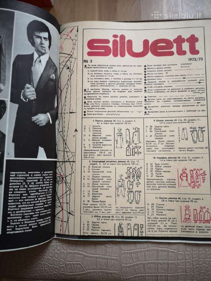 Siluett siuvimo žurnalas 1972/III - nuotraukos Nr. 6