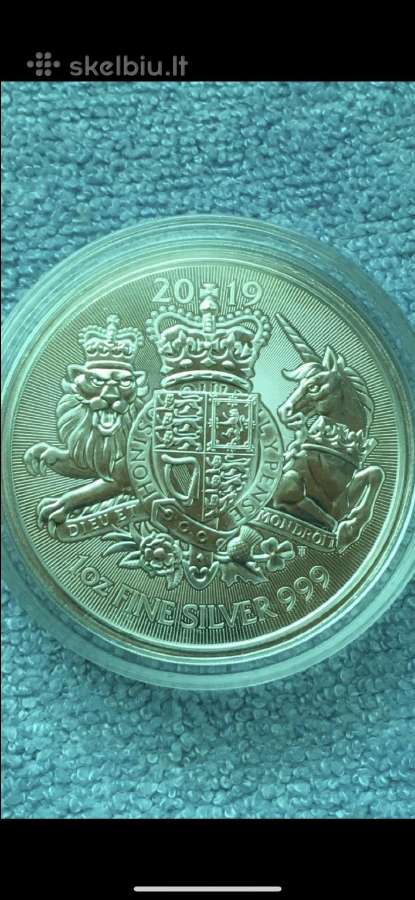 Moneta UK 2019m. 2 svarai, sidabras(.999)