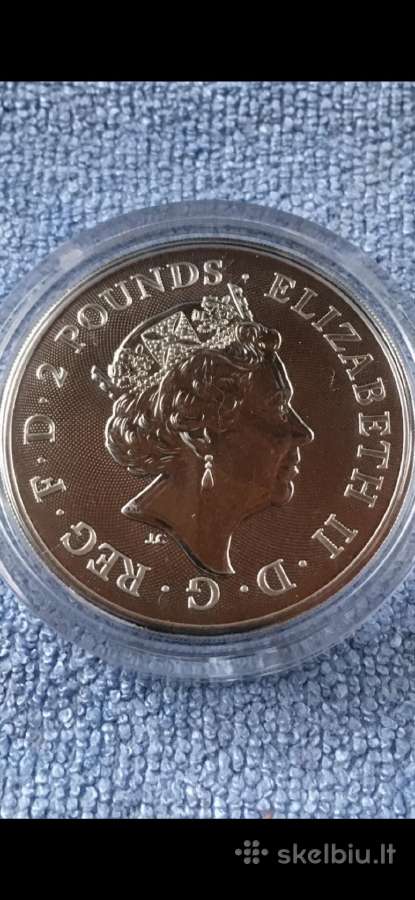 Moneta UK 2018m. 2 svarai, sidabras(.999) - nuotraukos Nr. 2