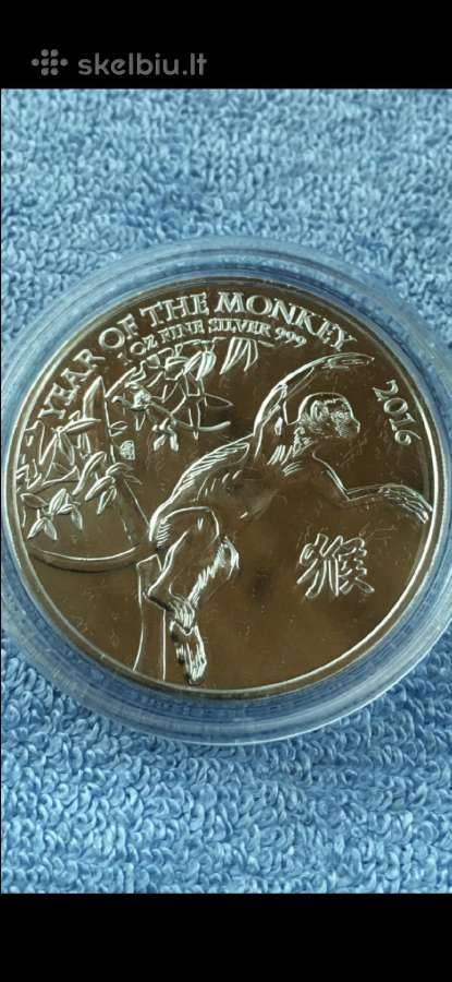Moneta UK 2016m. 2 svarai, sidabras(.999)