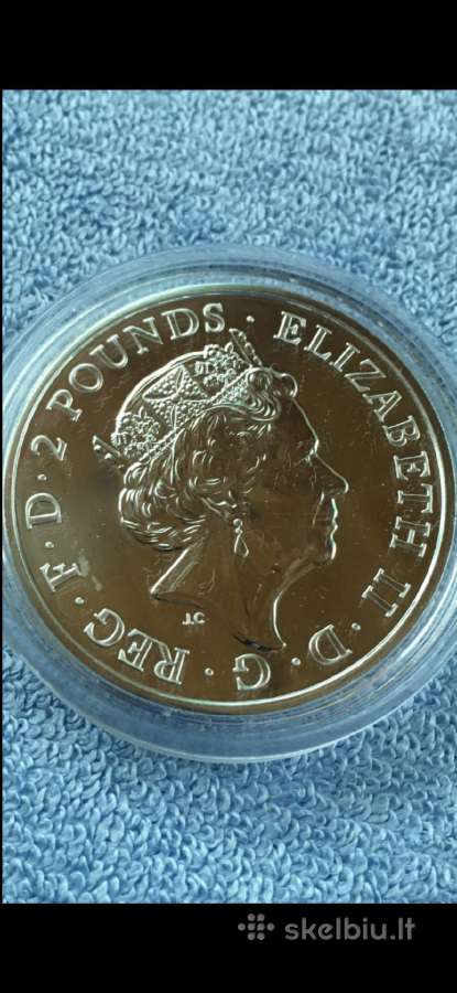 Moneta UK 2016m. 2 svarai, sidabras(.999) - nuotraukos Nr. 2