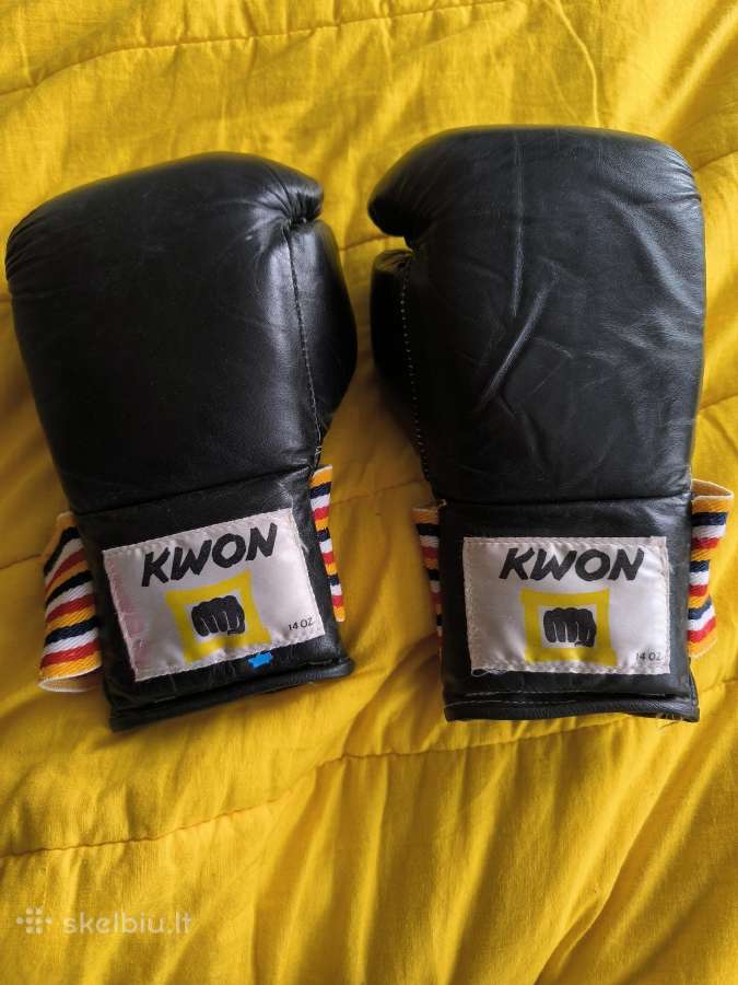 Odinės bokso pirštinės Kwon 14 oz dydžio