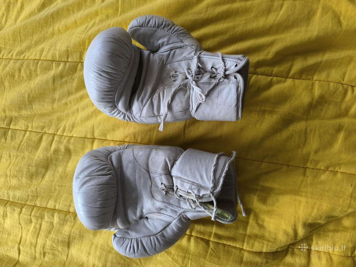 Baltos odinės pirštinės Alex athletics 10 oz - nuotraukos Nr. 2