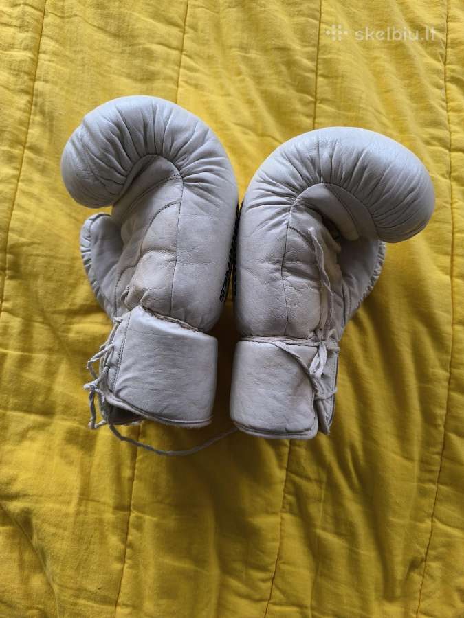 Baltos odinės pirštinės Alex athletics 10 oz - nuotraukos Nr. 3