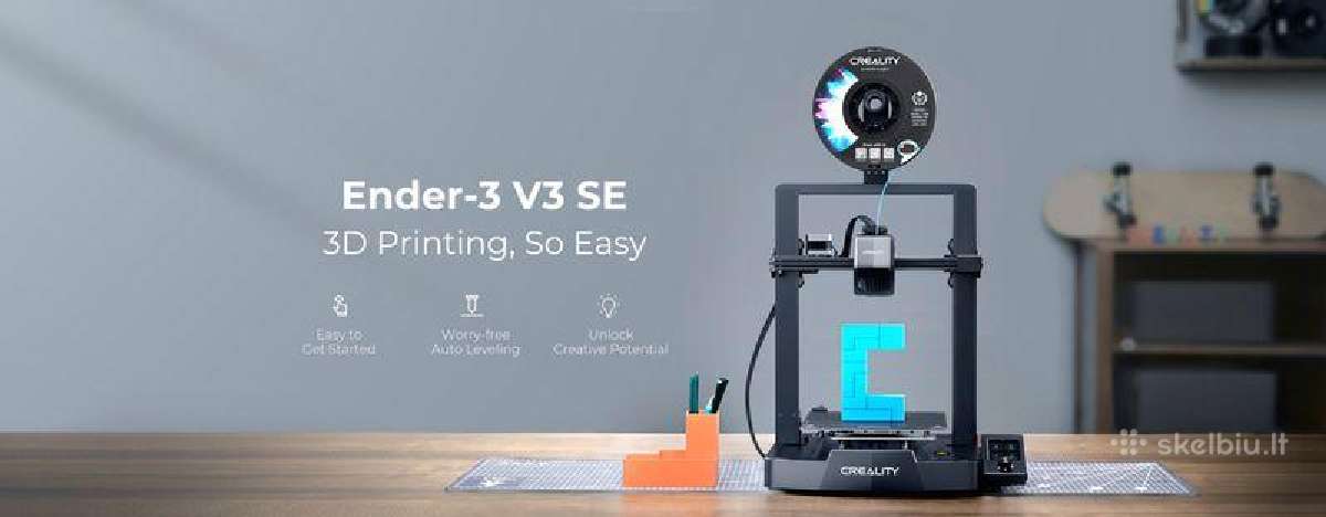 3D spausdintuvas Creality Ender-3v3 Se 220x220x250 - nuotraukos Nr. 15