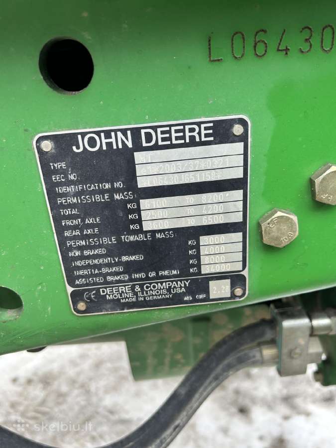 John Deere 6430 - nuotraukos Nr. 8