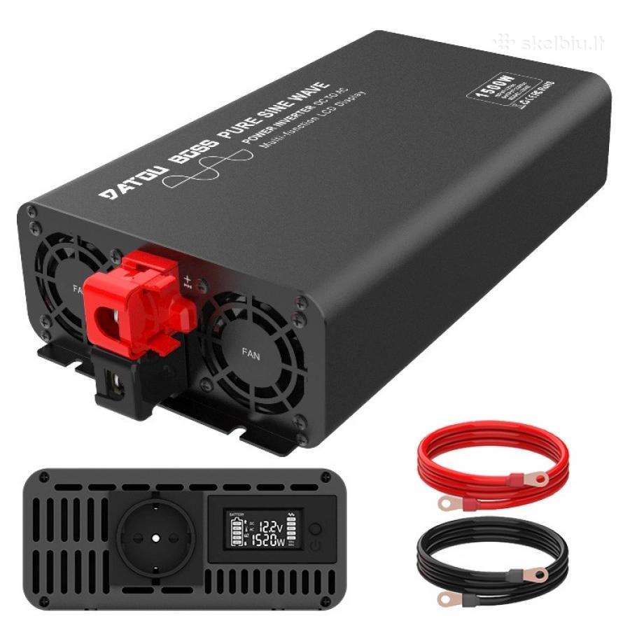 Datouboss 1500w Pure Sine Wave Inverteris 12v