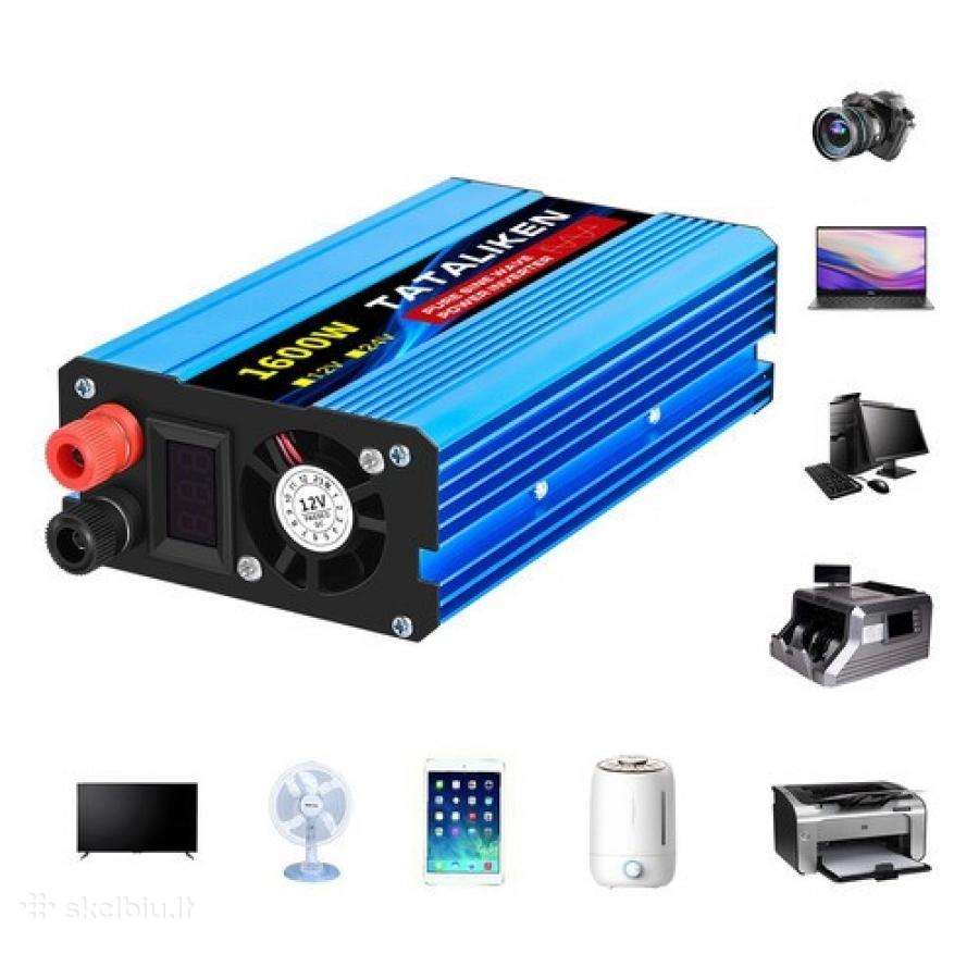 Tataliken pure sine inverteris, 12-220v,1600w(800w