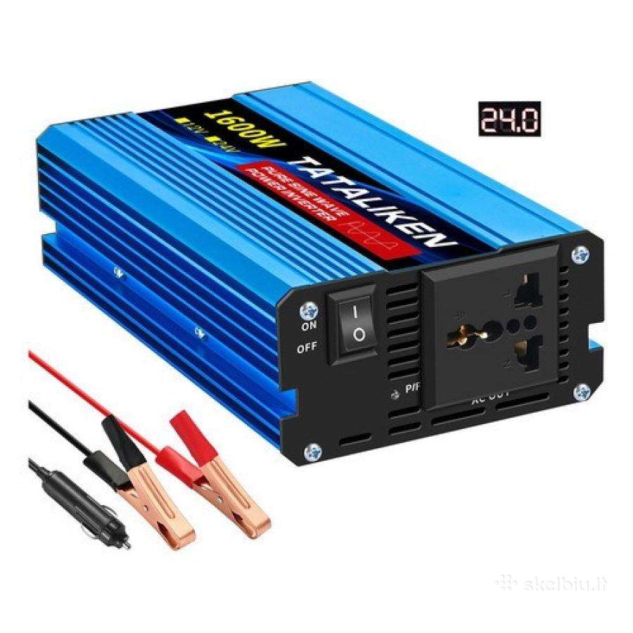 Tataliken pure sine inverteris, 12-220v,1600w(800w - nuotraukos Nr. 4