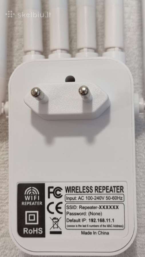 Dviejų dažnių WiFi kartotuvas 1200 MB/s 2.4G/5G st - nuotraukos Nr. 2