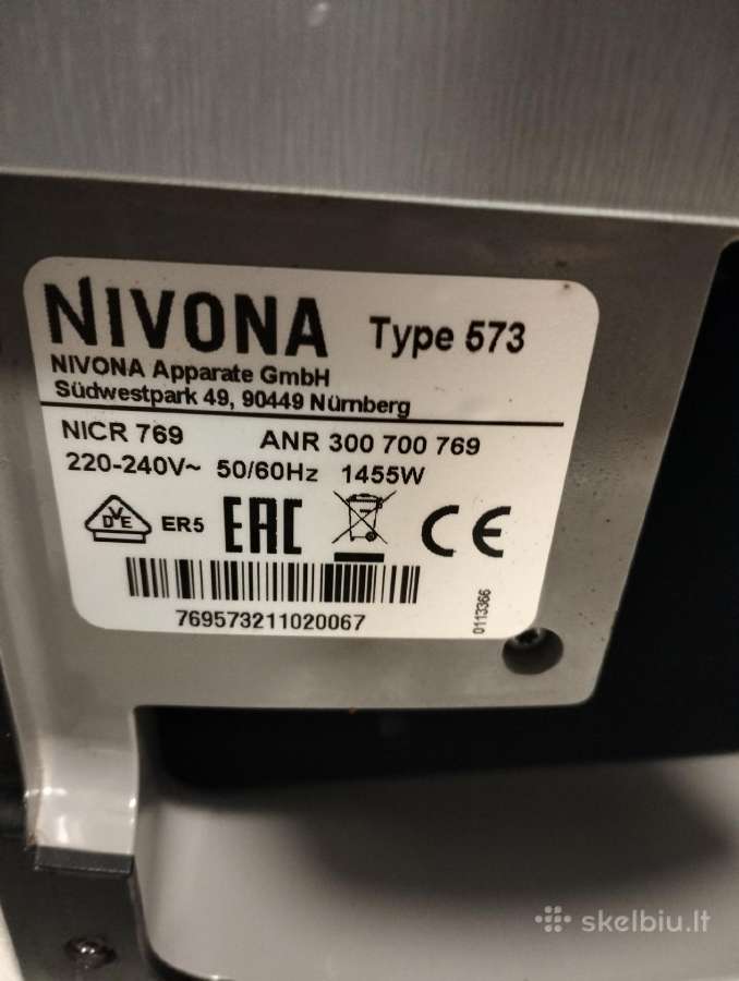 Nivona 769 paruoštas naujam šeimininkui - nuotraukos Nr. 9