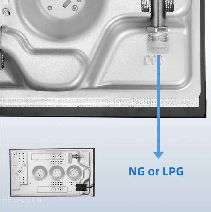 Topstrong 4 degiklių kaitlentė 58 cm NG/lpg - nuotraukos Nr. 17