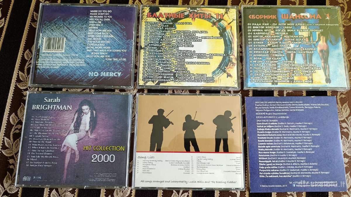 CD kompaktai po 5 Eur