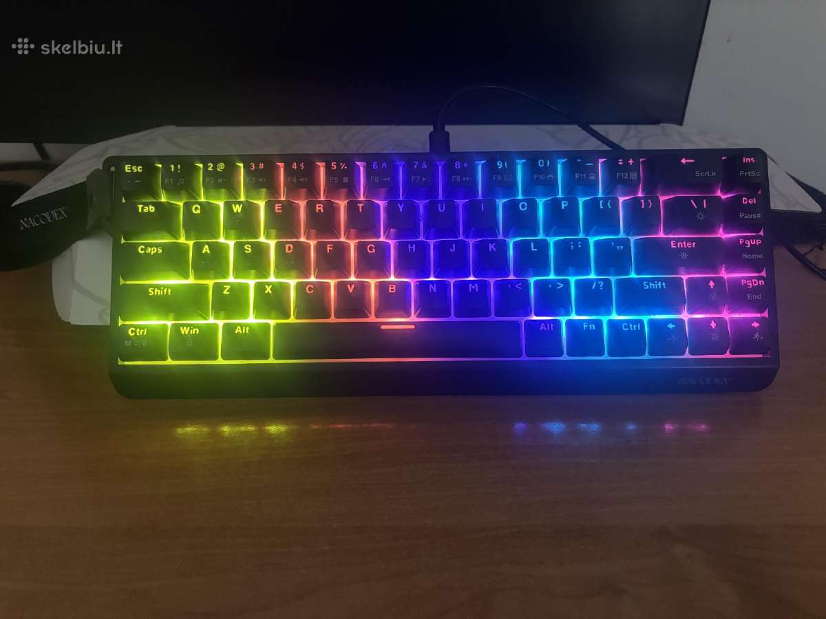 Parduodama Nauja mechaninė klaviatūra Nacodex Nk68