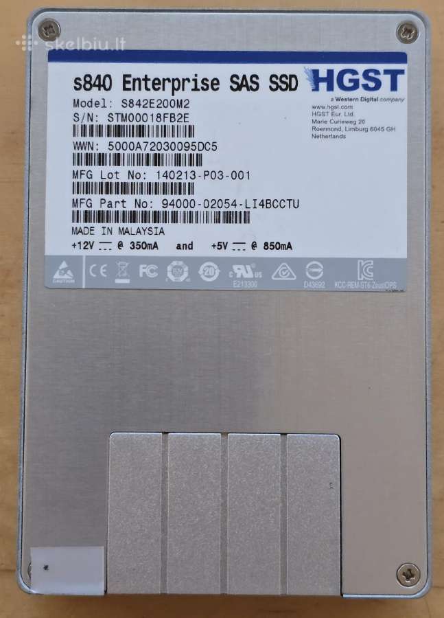2.5" Sas SSD 200gb 3.84tb 7.68tb 15.36tb 30.72tb - nuotraukos Nr. 18