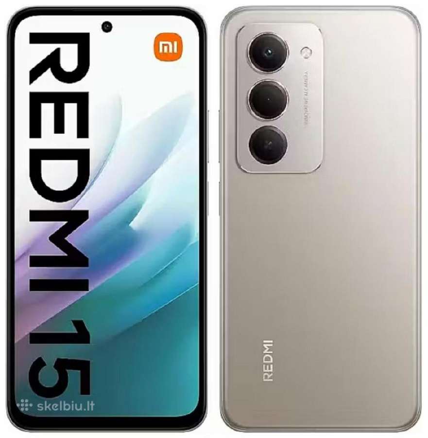 Naujas Xiaomi Redmi Note 15 256 GB, Tik 255 Eur