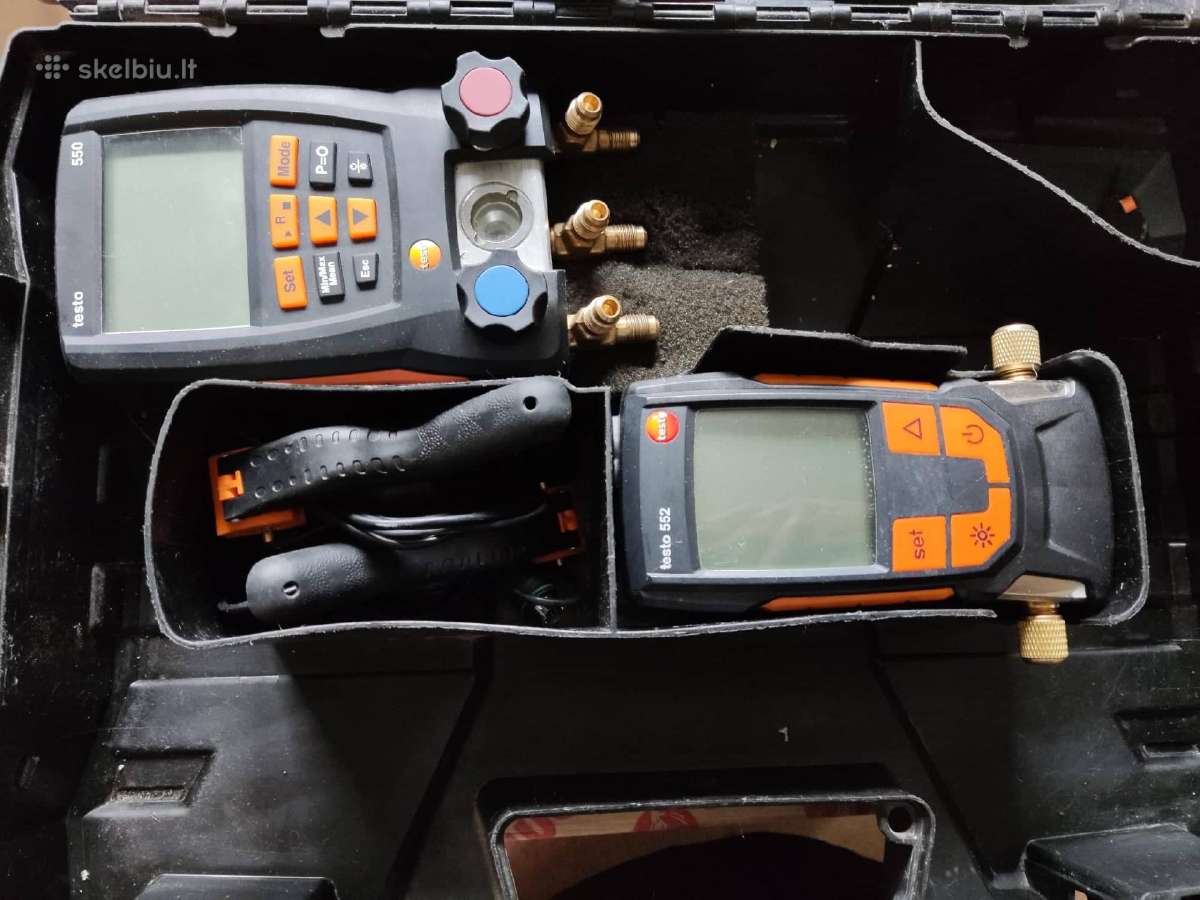 Testo 550 Manometrai + Testo 552 vakuumo matavimo