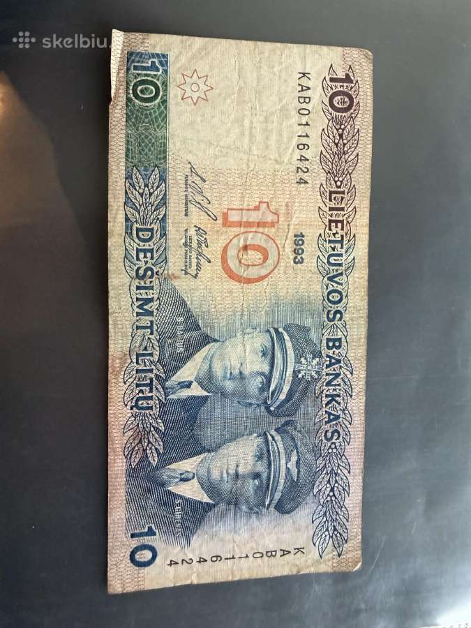 10 litų 1993 metų banknotas