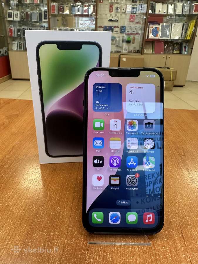 Apple iPhone 14 128 GB (Naudotas)