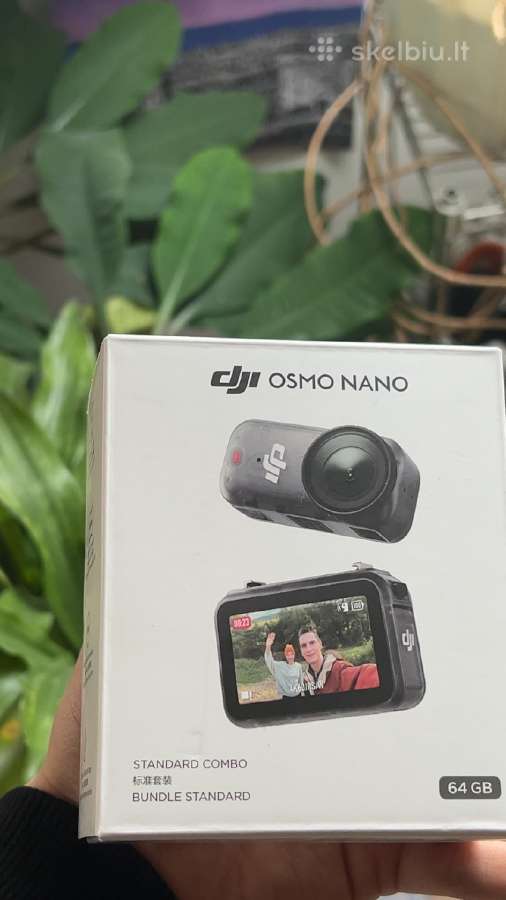 Nauja Dji Osmo Nano 64gb su 2 metų garantija