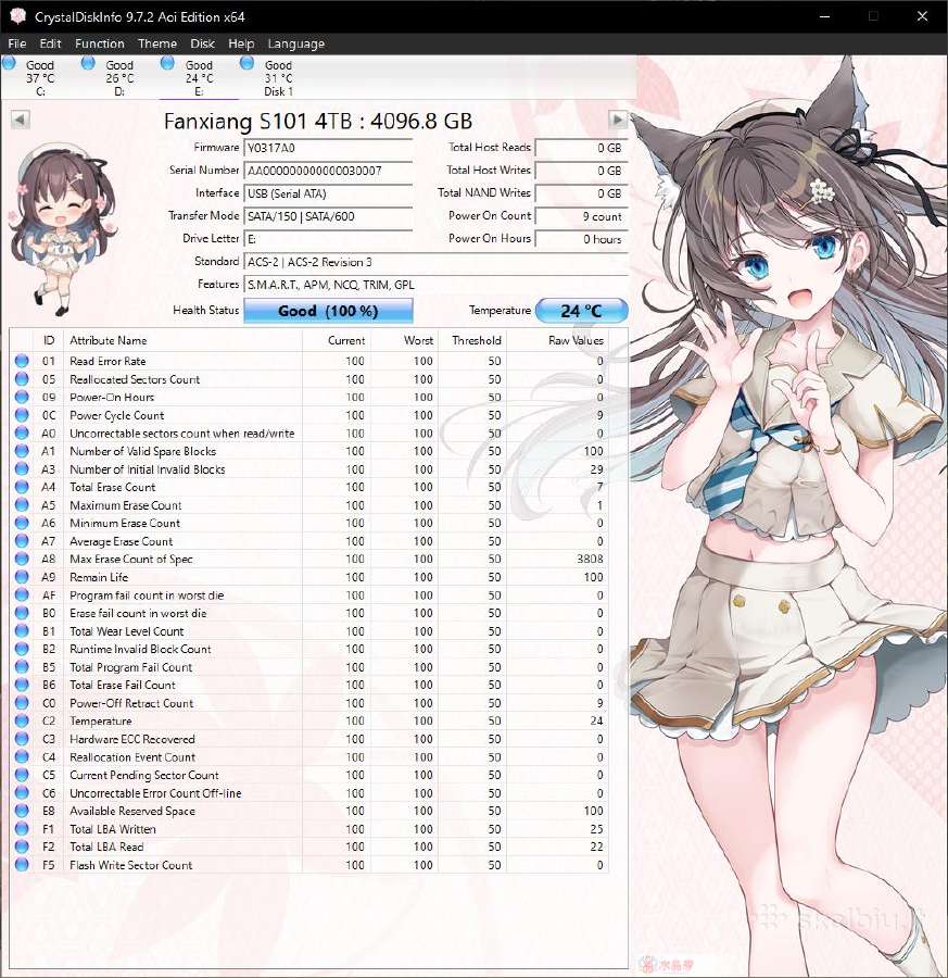 Fanxiang S101 4tb Sata3 6gb/s 2.5" SSD - nuotraukos Nr. 3